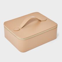 A New Day Travel Jewelry Box Brown with Mini Organizer Zip-Around - $257.23 MXN