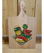 Vintage Cutting Board Kitchen Wall Decor Paddle Made in Yugoslavia Old W... - £17.08 GBP