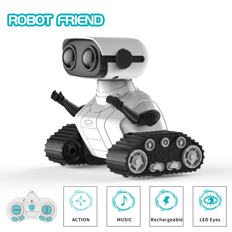 Ebo Robot Toys Rechargeable RC Robot For Kids Boys And Girls Remote Control Toy - £26.63 GBP