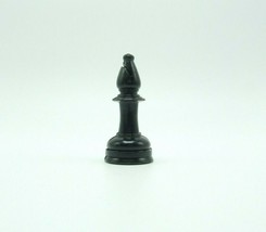 Tournament Chessmen Staunton Replacement Black Bishop Chess Piece No.810 Lowe - £2.00 GBP