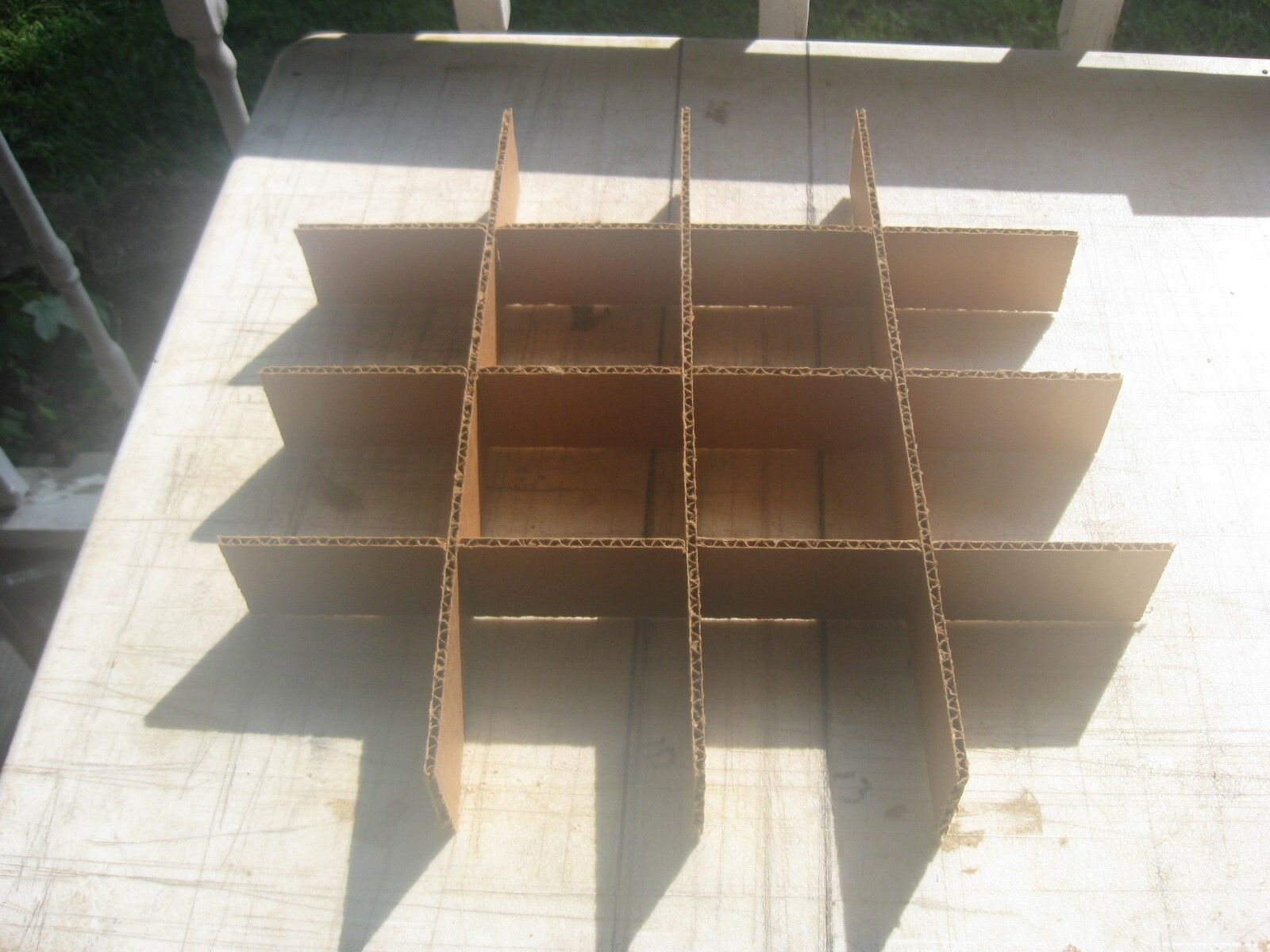 Cardboard Dividers 5 Sets 15&quot; X 15&quot; X 3&quot; High 16 cell B 15-3-03 - $4.82