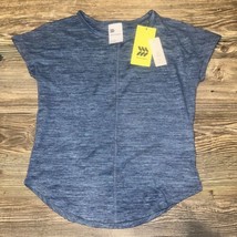Girls&#39; Short Sleeve Studio T-Shirt - All in Motion Blue XS 4/5. NWT. F - £7.77 GBP