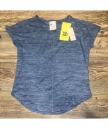 Girls&#39; Short Sleeve Studio T-Shirt - All in Motion Blue XS 4/5. NWT. F - $9.89