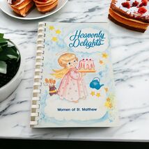 Heavenly Delights Women Of At Matthew Church Spiral Cookbook Recipes Alb... - $15.87