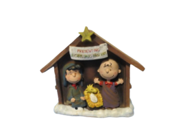 Peanuts Presenting A Christmas Pageant Nativity Manger Music Box Away In Manger - £17.02 GBP