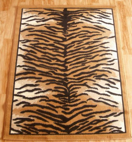 Tiger Print Area Rug 5ft x 8ft - $74.00