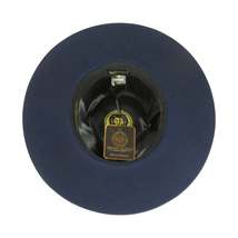 Mens Hat By BRUNO CAPELO Australian Wool Wide Brim Fedora Duke DU722 Navy image 5