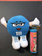 Mars 5&quot;  M&amp;M&#39;s Orville Belle Blue Stuffed Plush Pal with container. #14 - £4.79 GBP