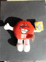 Mars 5&quot;  M&amp;M&#39;s Rikki Red Swarmees Stuffed Plush Pal - £4.00 GBP