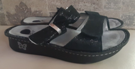 Alegria Karmen Black KAR-237 Slide Sparkle Sandal Size EU 38 US 8 / 8.5 ... - $29.69