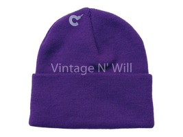 Urban Outfitters Unisex Purple Cuffed Knit Beanie Skull Cap Hat - Made in USA - £5.49 GBP