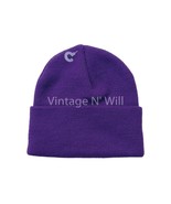 Urban Outfitters Unisex Purple Cuffed Knit Beanie Skull Cap Hat - Made i... - £5.51 GBP