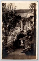 RPPC Lovely Courtyard Iron Gates Large Homes Columns Rendered Bldg Postcard L23 - £7.95 GBP