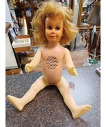 Vtg 1960 Chatty Kathy Talking Doll Blond Hair Blue Sleepy Eyes Parts/Repair - $47.64 CAD