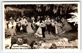 Ghost Town Square Dancers Knott&#39;s Berry Place Buena Park Ca. RPPC Photo Postcard - £11.38 GBP