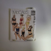 Mccalls 2772 Misses Swim Bathing Suit Bikini Size 12 Sewing Pattern 2 Piece - £4.72 GBP