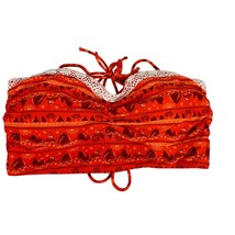 Disney Moana Women&#39;s Bikini Swim Top Size XXL Orange Lace - £14.51 GBP