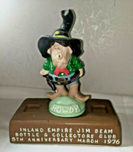 Jim Beam Bottle &amp; Collectors Club 5th Anniversary March 1976 Statue - £53.27 GBP