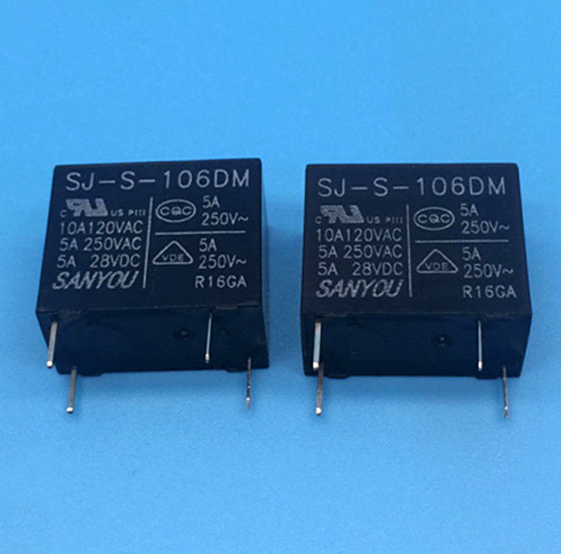 SJ-S-106DM, 6VDC Relay, SANYOU Brand New!! - $9.00