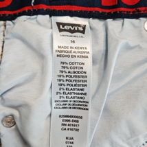 Boy's Youth Levi's Signature Dark Wash 5-Pocket Blue Jean Denim Sho... image 9