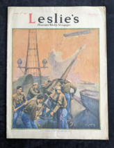 Original June 14, 1917 LESLIE&#39;S Illustrated Newspaper WWI Photographs - Magazine - £18.13 GBP