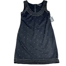 CHETTA B Sunhee Beaded Occasion Sheath Dress Sleeveless in Black Womens Size 4 - £23.48 GBP
