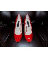 STEVEN BY STEVE MADDEN Lalo Red Open-Toe 4.5&quot; Heel 7.5 Women&#39;s EUC - $76.13 CAD