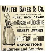 Walter Baker Cocoa Chocolates 1894 Advertisement Victorian Exposition 2 ... - €17,15 EUR