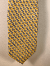 VINEYARD VINES Silk Pointed NeckTie-Yellow/Blue Beach Chairs 3”W EUC - $8.79