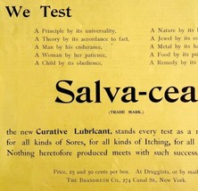 Salvacea Quack Medicine 1894 Advertisement Victorian Medical Tested ADBN1a - £19.66 GBP