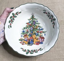 Vintage England Grindley Of Stoke Royal Tudor Christmas Tree 8.5 In Serv... - $49.50