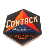 Vintage 1939 Parker Brothers Contack Game Complete 36 Pieces w/ Instructions - £8.96 GBP