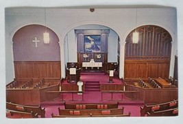 Postcard Interior View St. John&#39;s Lutheran Church Martinsburg West Virginia USA - £9.23 GBP