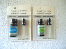 Lot Of 2 &quot; NIP &quot; Simple Serenity Essential Oil Blends For Bath &amp; Body Bases - $17.75