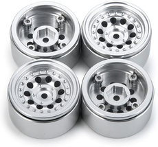 MORLORDY 4PCS RC Aluminum Alloy 1.0&quot; Beadlock Wheel Rims for 1/24 RC Crawler Ca - $55.99