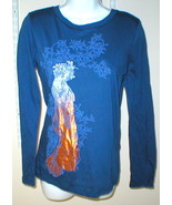 NWT New S $89 WOMENS ROMEO &amp; JULIET COUTURE Bronze BLUE GODDESS TOP Small  - £8.04 GBP