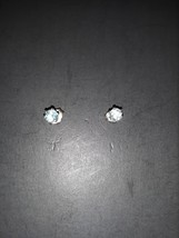 925 sterling silver aqua blue apatite stud earrings - £19.98 GBP