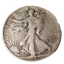 ½ Half Dollar Walking Liberty Silver Coin 1942 P Philadelphia Mint 50C KM#142 - £12.55 GBP