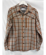 Columbia Men’s Size Medium Button Front Check Shirt Lightweight Outdoors  - $29.80 CAD