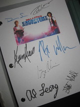 Bill &amp; Ted&#39;s Excellent Adventure Signed Movie Film Script Screenplay X7 Autograp - £15.73 GBP