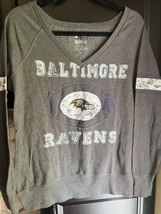 NFL Team Apparel Baltimore Ravens Hoodie Sweatshirt Size S Women&#39;s Smoke... - £9.09 GBP