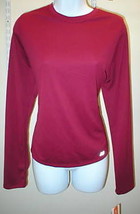 NWT L Dark Red WOMENS NEW BALANCE UPF 40+ LS TOP LARGE BERRY DRY Run - $10.00