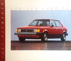 1987 Plymouth HORIZON AMERICA sales brochure catalog folder US 87 - $6.00