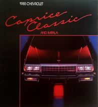 1985 Chevrolet CAPRICE CLASSIC IMPALA sales brochure catalog Chevy 85 - £6.32 GBP