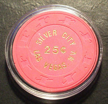 (1) 25 Cent Silver City C ASIN O Chip - 1979 - Las Vegas, Nevada - £7.82 GBP