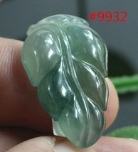 Woman Fashion Jewelry jade Leaves pendant certificate authenticity - $94.99