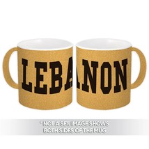 Lebanon : Gift Mug Flag College Script Calligraphy Country Lebanese Expat - £12.70 GBP