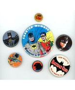 6 Batman Robin 1 ? pin  Charter Member Society 3 1/2&quot; 1966 Pinback. Very... - $663.79 MXN