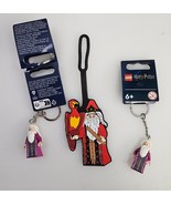 LEGO Harry Potter Albus Dumbledore  Bag Tag &amp; 2 Minifigure Keyring Set NEW - $331.09 MXN