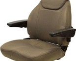 Brown Fabric Universal Tractor Seat Fits Case IH John Deere Ford New Hol... - $349.99